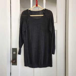 Eileen Fisher Wool Metallic Sweater Dress, Sz M